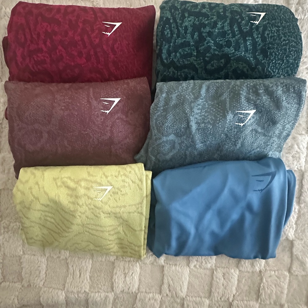 Gymshark Light Blue Seamless Leggings - Size M